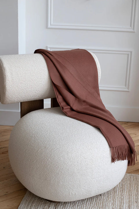 Red Clay Alpaca Throw