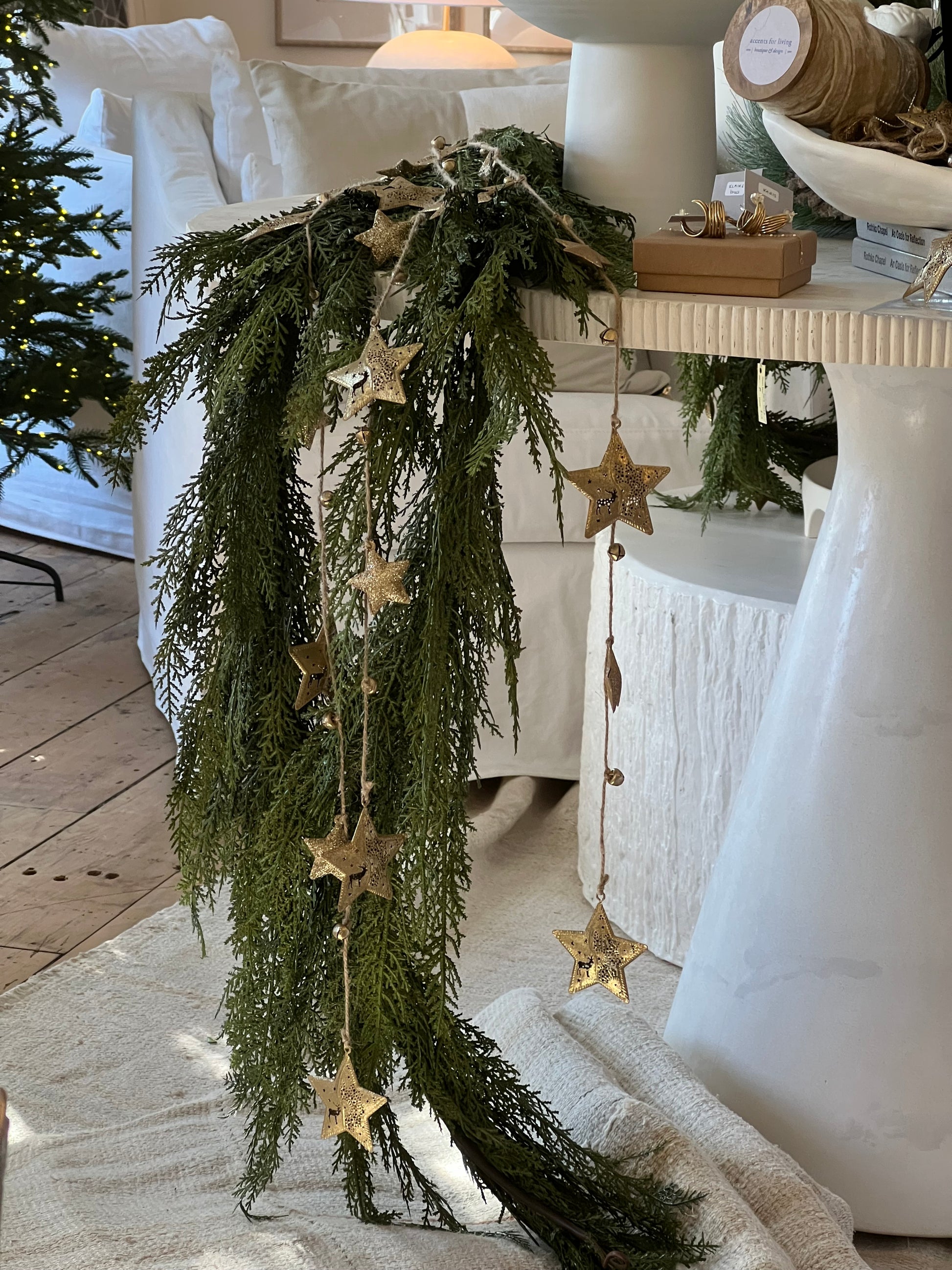 Gold Deer Star Garland