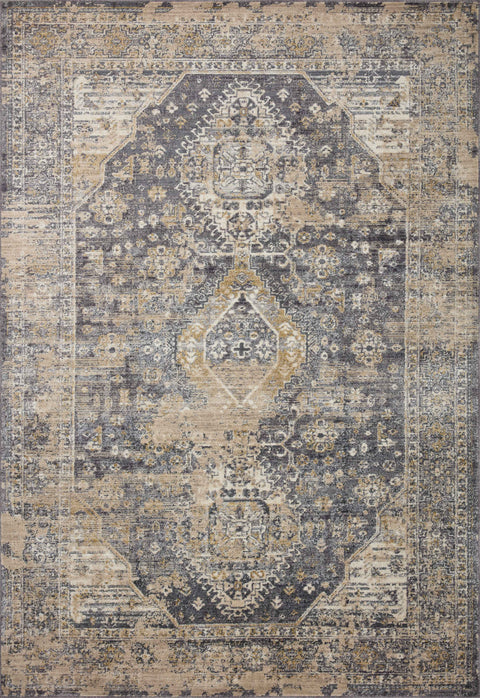 Indra Charcoal / Natural 11'-6" x 15'-6" Area Rug - INA-03 - 11'-6" x 15'-6"