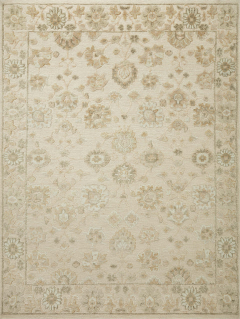 Magnolia Home by Joanna Gaines x Loloi Ingrid Natural / Sage 11'-6" x 15' Area Rug - ING-02 - 11'-6" x 15'