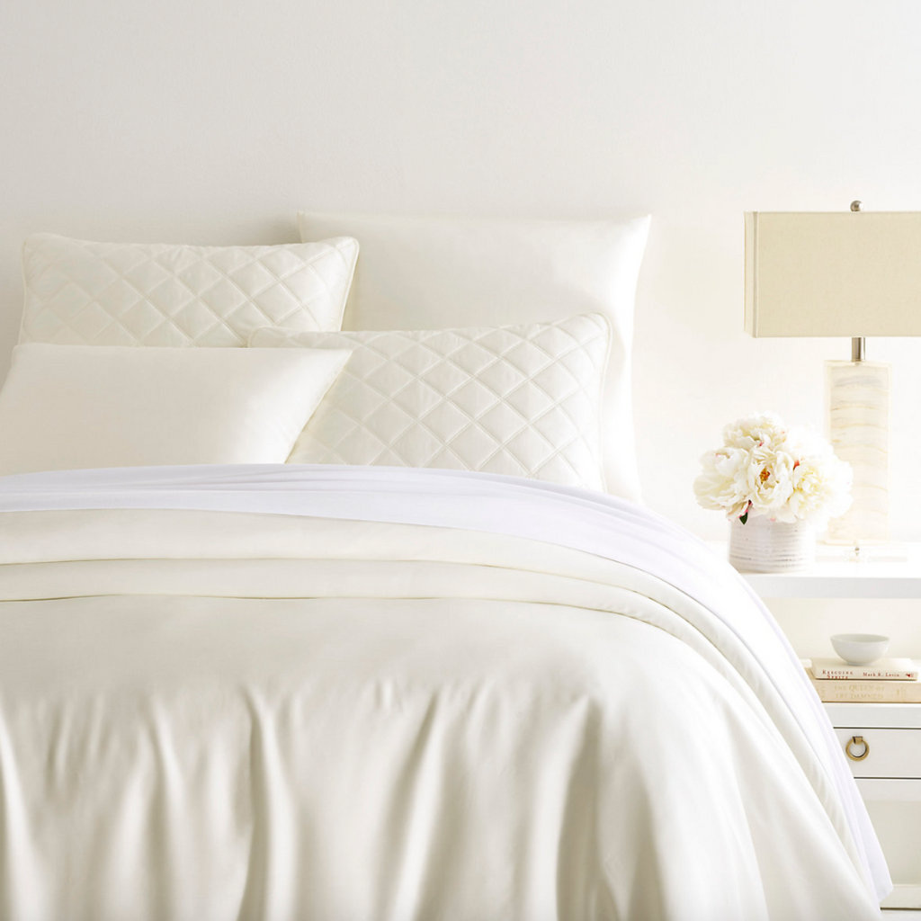 Abby Duvet Cover, Ivory