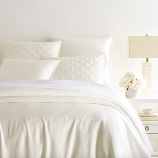 Abby Duvet Cover, Ivory