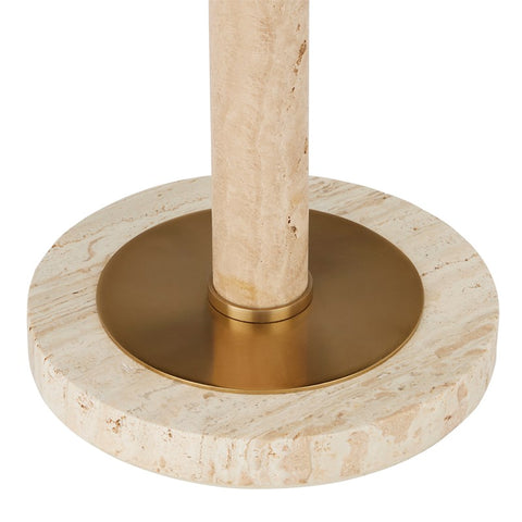 Morocco Travertine Accent Table