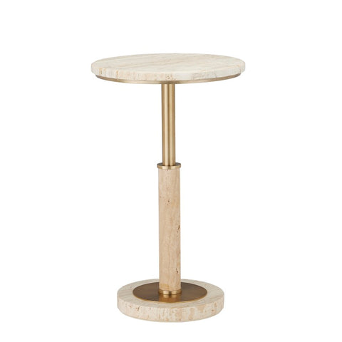 Morocco Travertine Accent Table