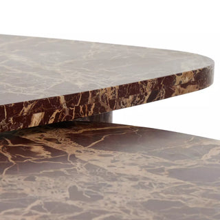 Vanya Coffee Table Set, Merlot