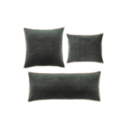 Kalamata Velvet / Linen Everglade Pillows