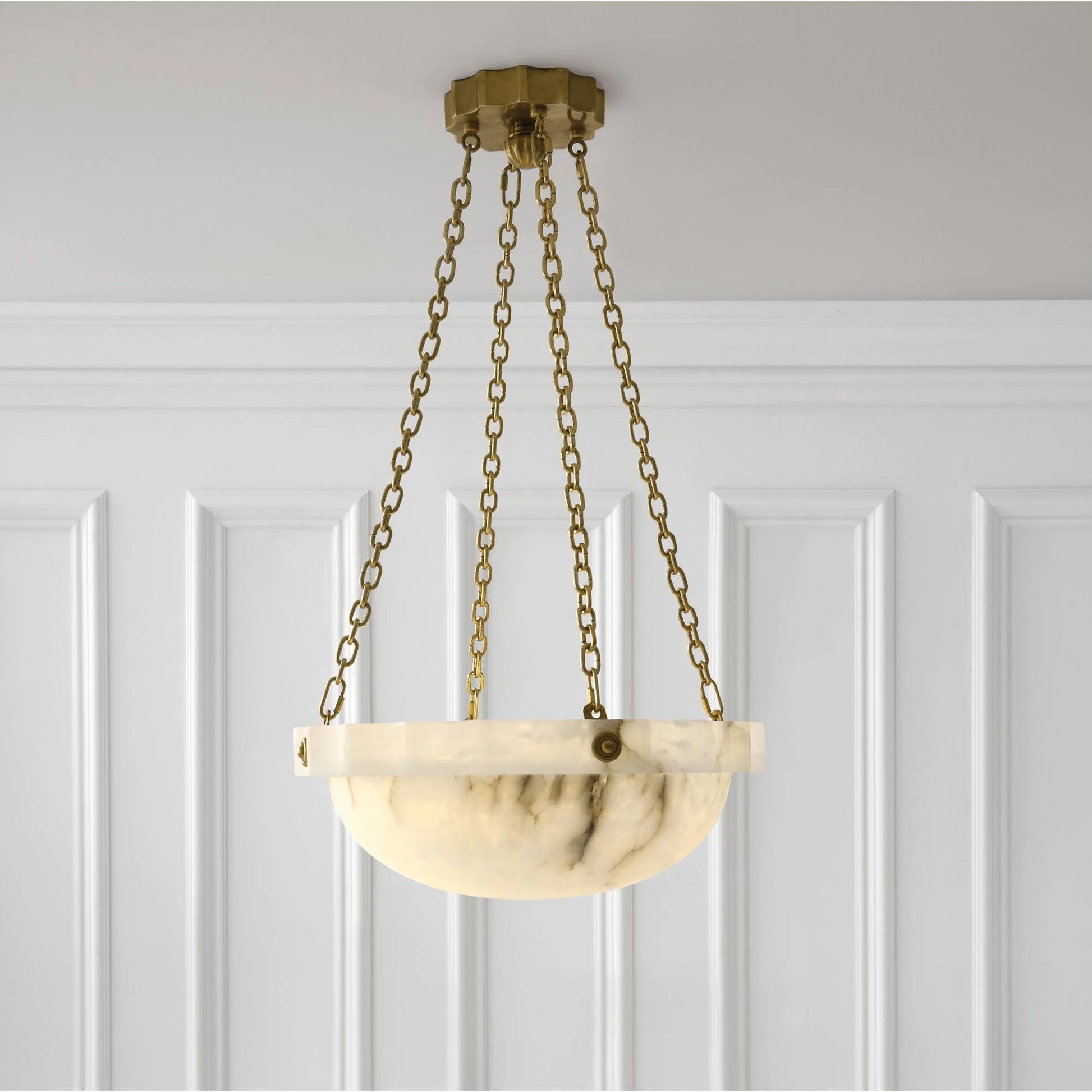 Fluted Band Medium Chandelier