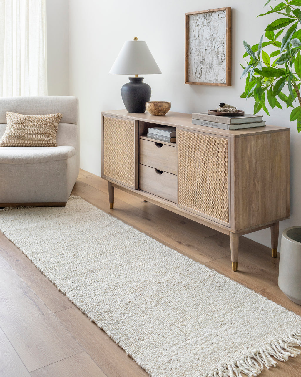 Bleach Jute Rug