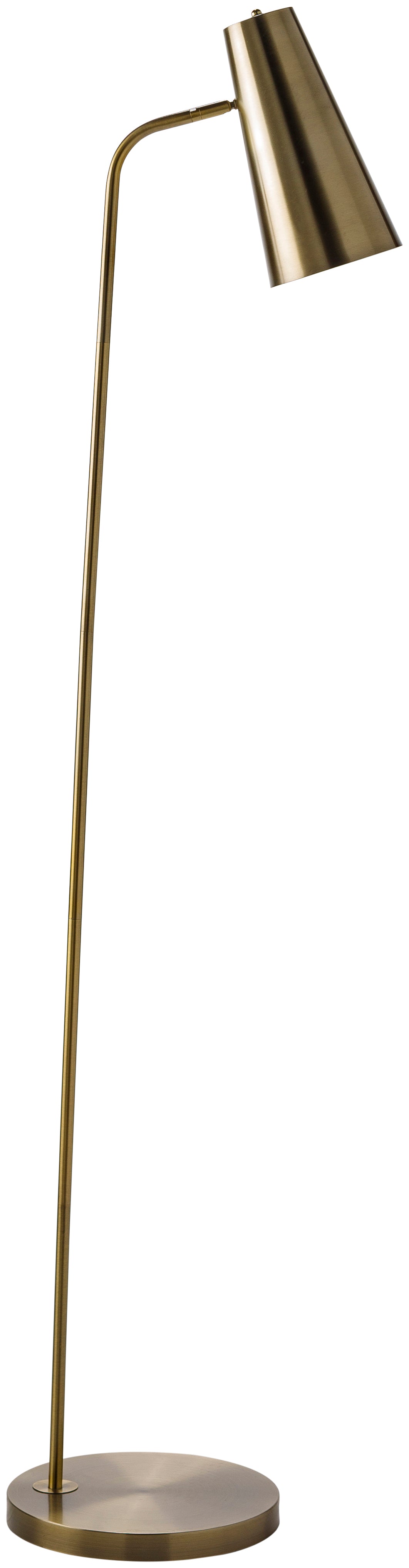 Tanner Floor Lamp, Brass Polished
