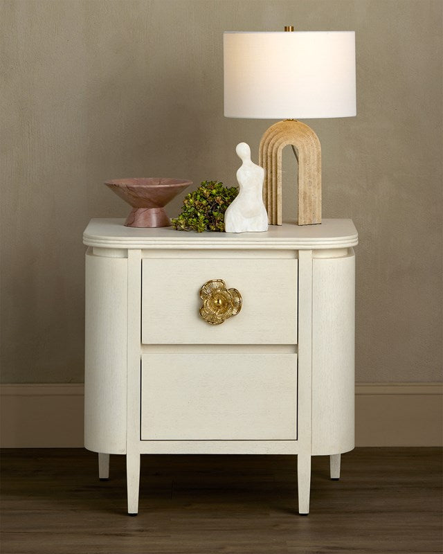 Flora Nightstand, White