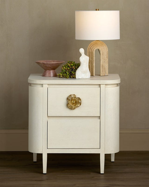 Flora Nightstand, White