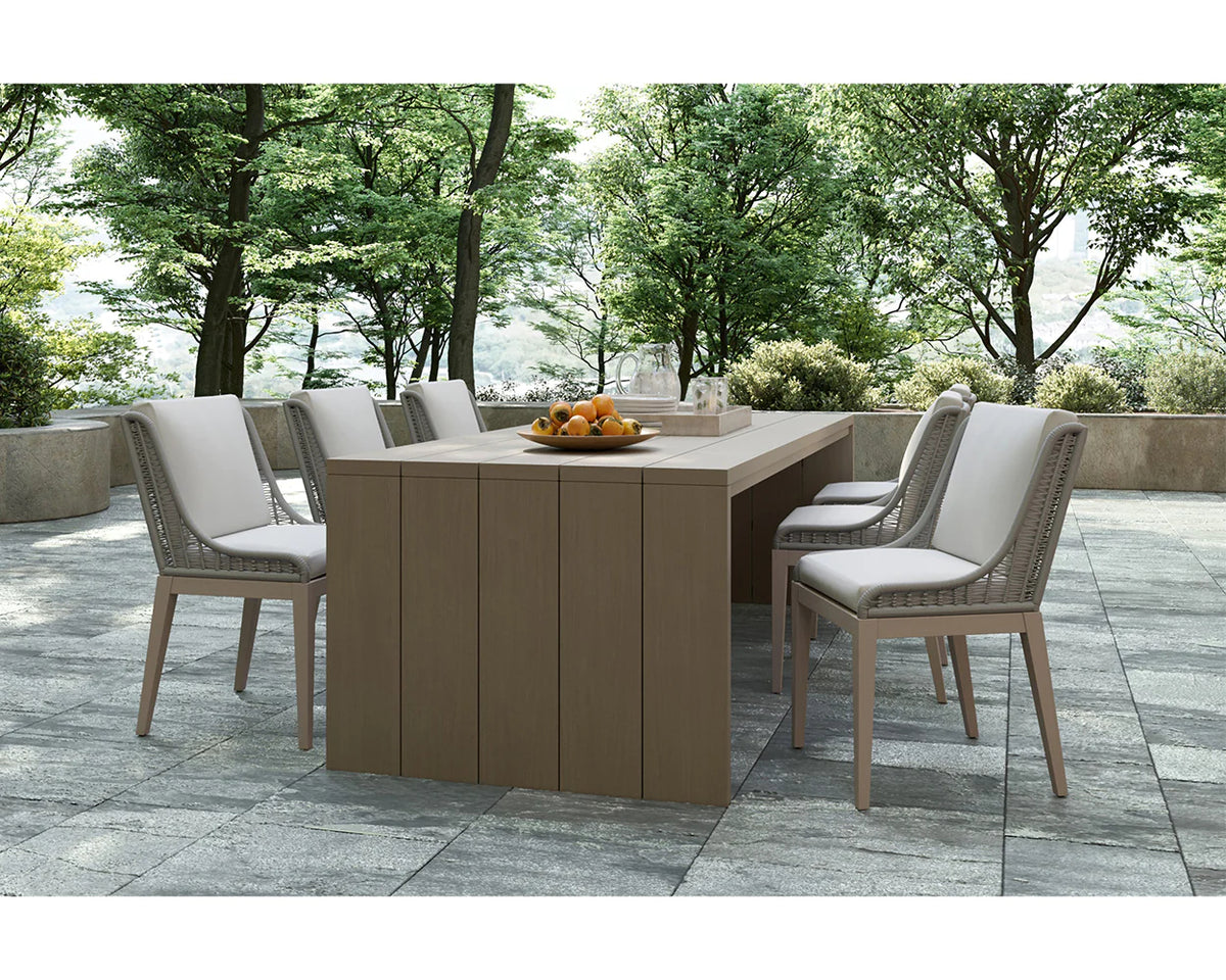 Ayla Outdoor Dining Chair, Drift Brown