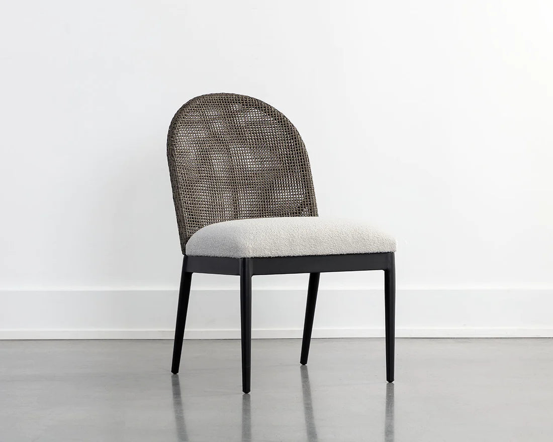 Nova Outdoor Dining Chair, Black
