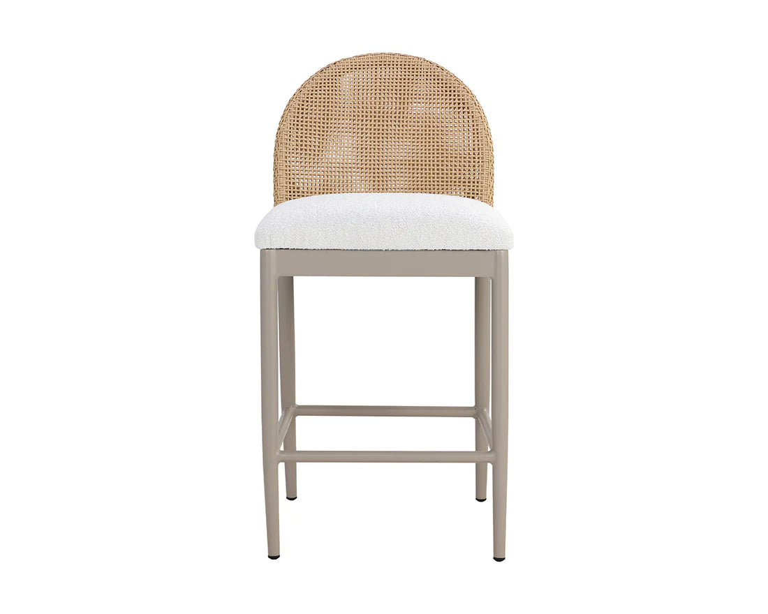 Nova Outdoor Counter Stool, Natural