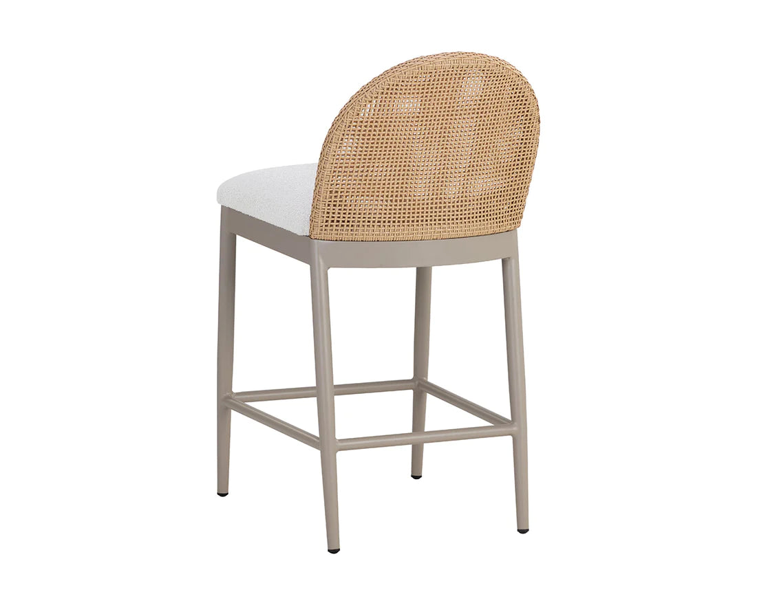 Nova Outdoor Counter Stool, Natural