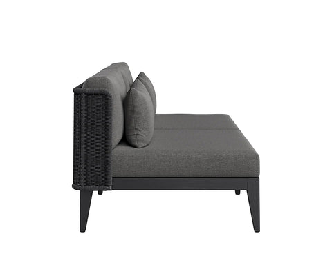 Palma Outdoor Sofa, Charcoal