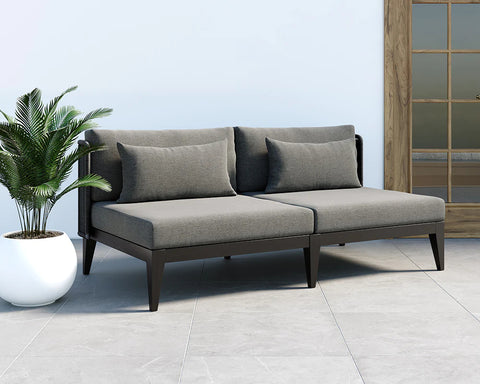 Palma Outdoor Sofa, Charcoal