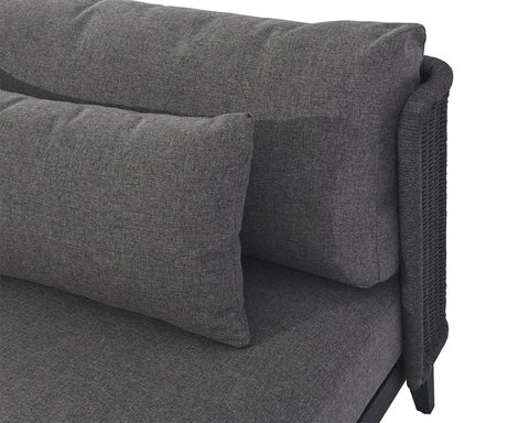 Palma Outdoor Sofa, Charcoal