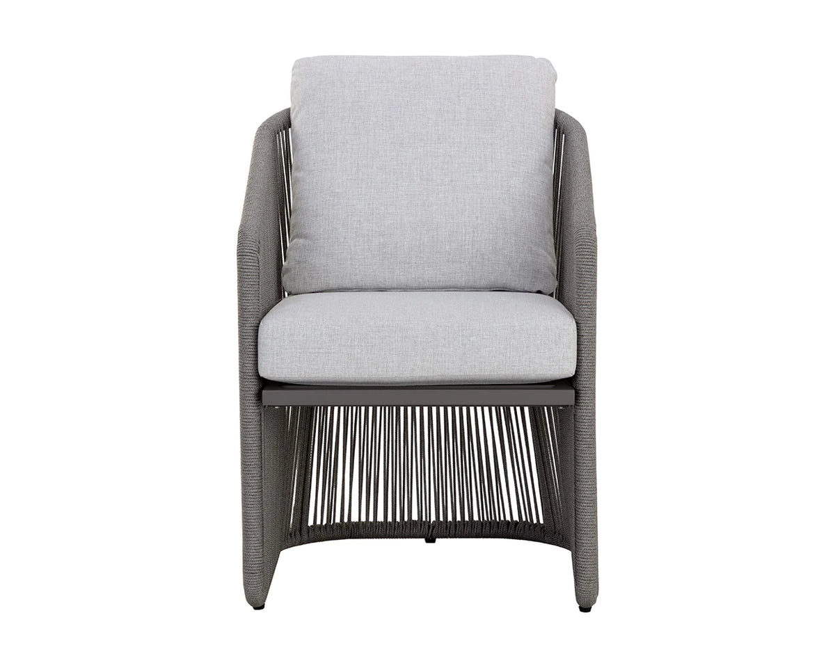 Monaco Outdoor Armchair, Warm Grey