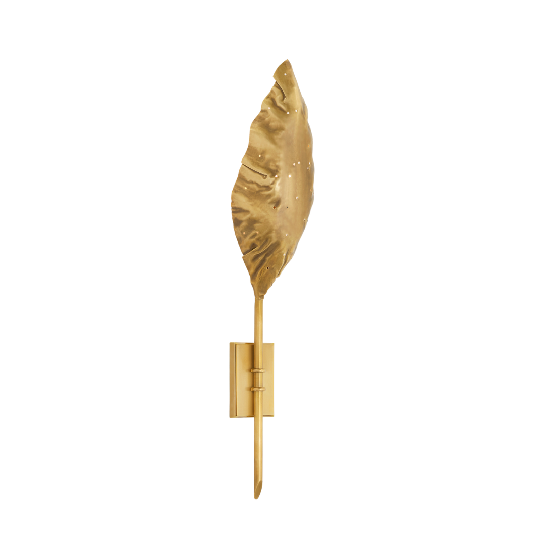 Dumaine Single Pierced Leaf Sconce