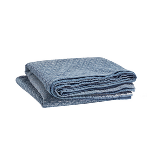 Naia Matelassé Coverlet, Indigo