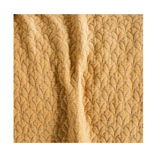 Naia Matelassé Coverlet, Ochre