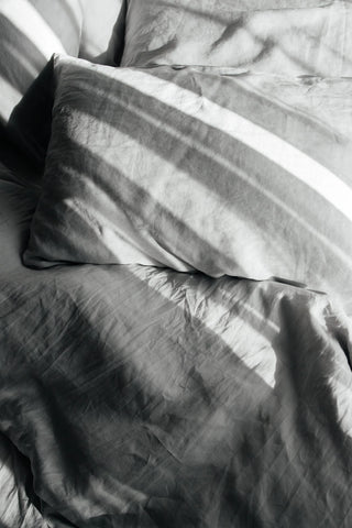 Savanah King Duvet Cover Set, Light Grey