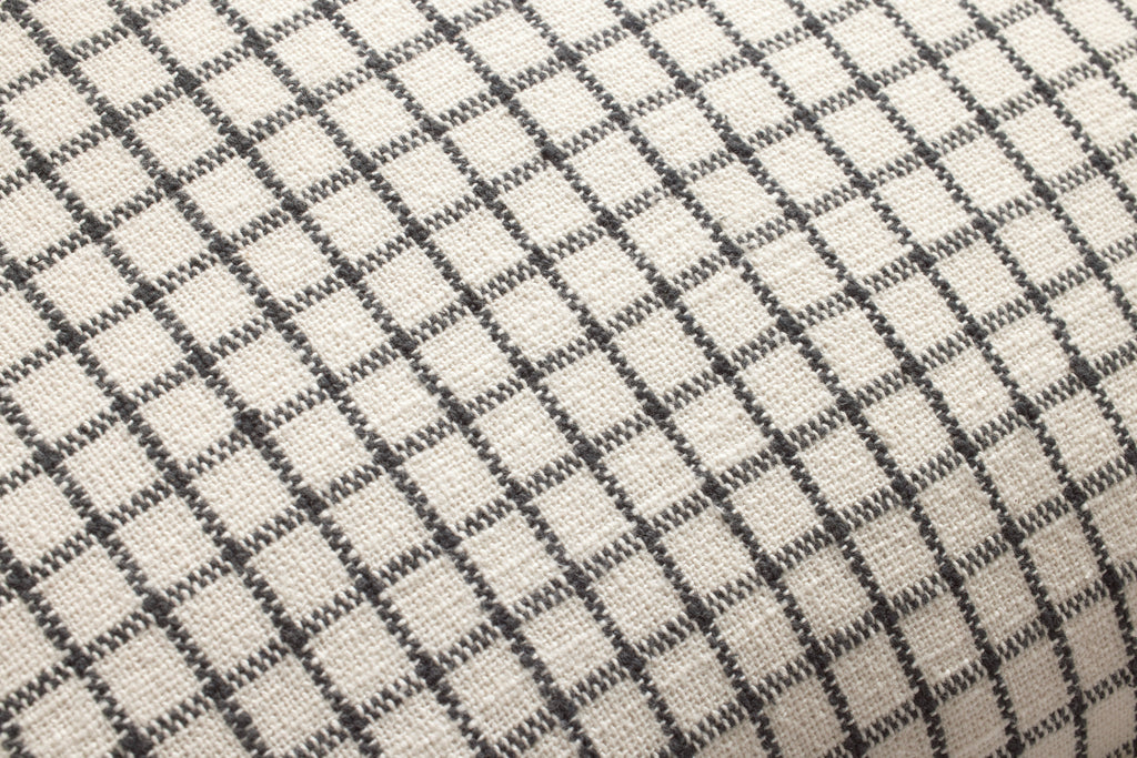 Chris Loves Julia × Loloi Ivory / Black Ruffle Pillow