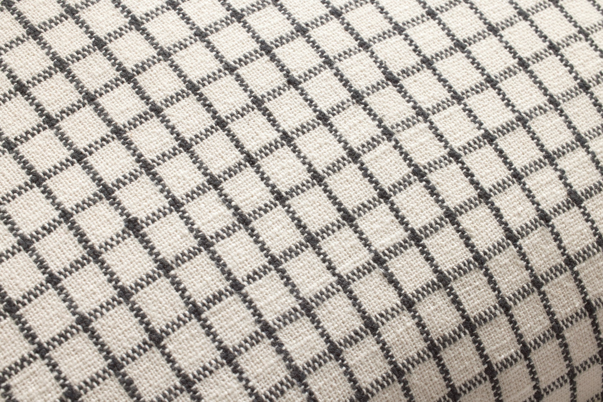 Chris Loves Julia × Loloi Ivory / Black Ruffle Pillow