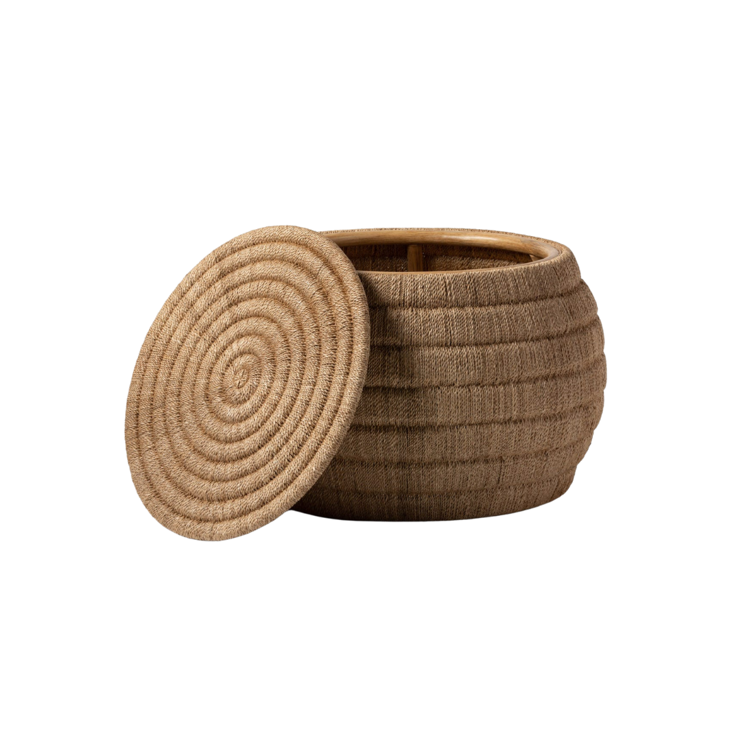 Jasmine Abaca Ottoman