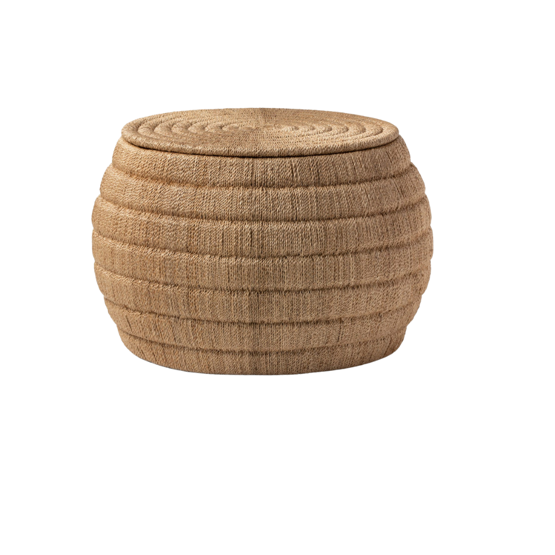 Jasmine Abaca Ottoman