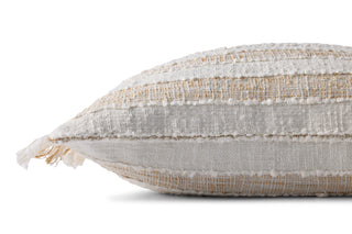 Beige / Ivory Fringe Pillow