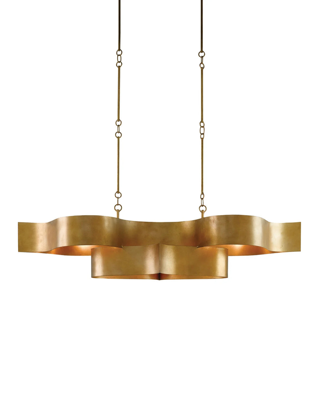 Athena Gold Oval Chandelier