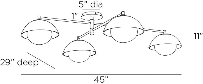Glaze Multipoint Flush Mount