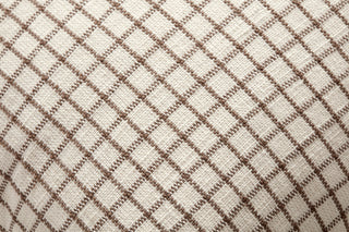 Chris Loves Julia, Dinah Ruffle Ivory / Earth Pillow