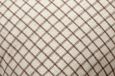 Chris Loves Julia, Dinah Ruffle Ivory / Earth Pillow