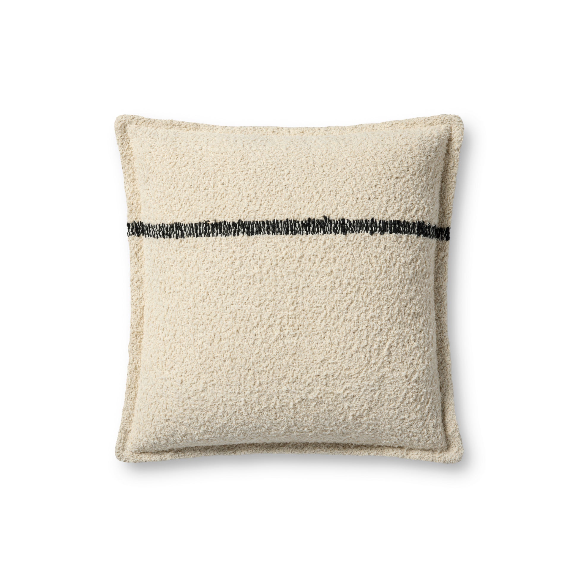 Brigette Romanek × Loloi, Natural / Charcoal Pillow