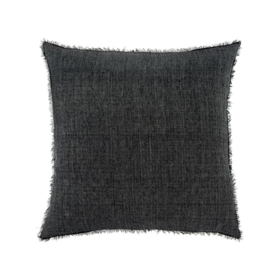 Lina Linen Charcoal Pillow