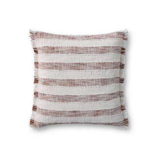 Rust / Ivory Fringe Pillow