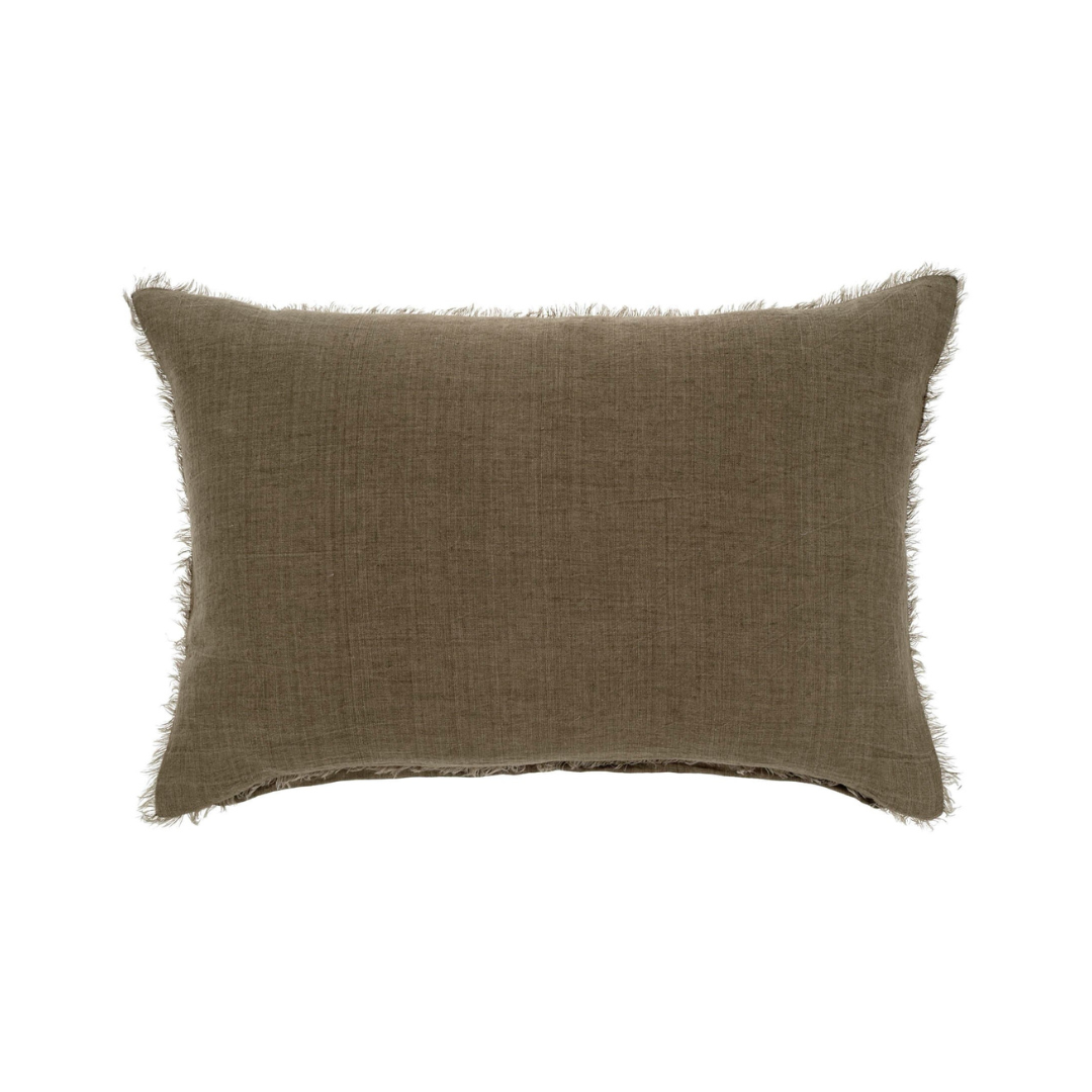 Lina Linen Mink Pillow