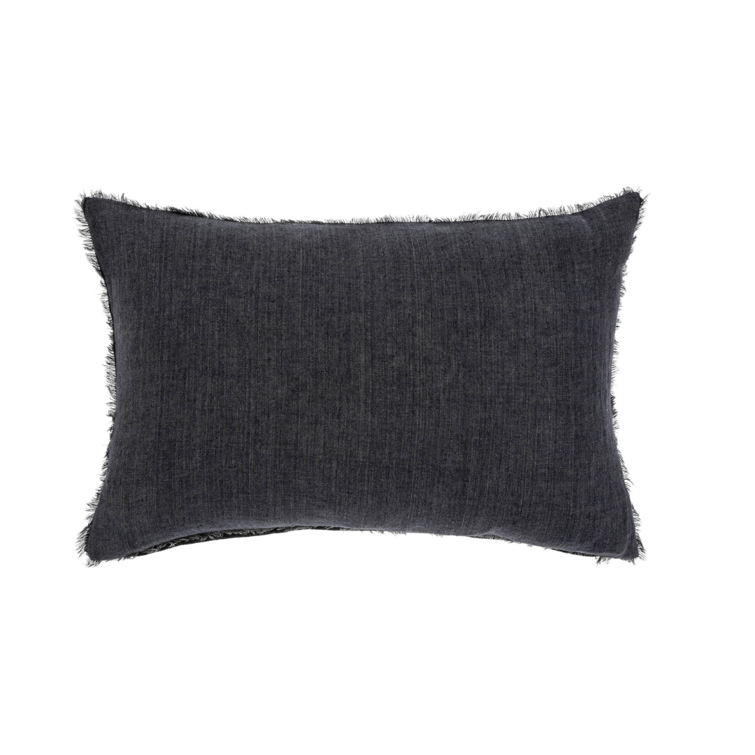 Lina Linen Charcoal Pillow
