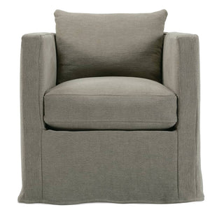 Alexander Slipcovered Swivel Chair