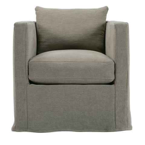 Alexander Slipcovered Swivel Chair