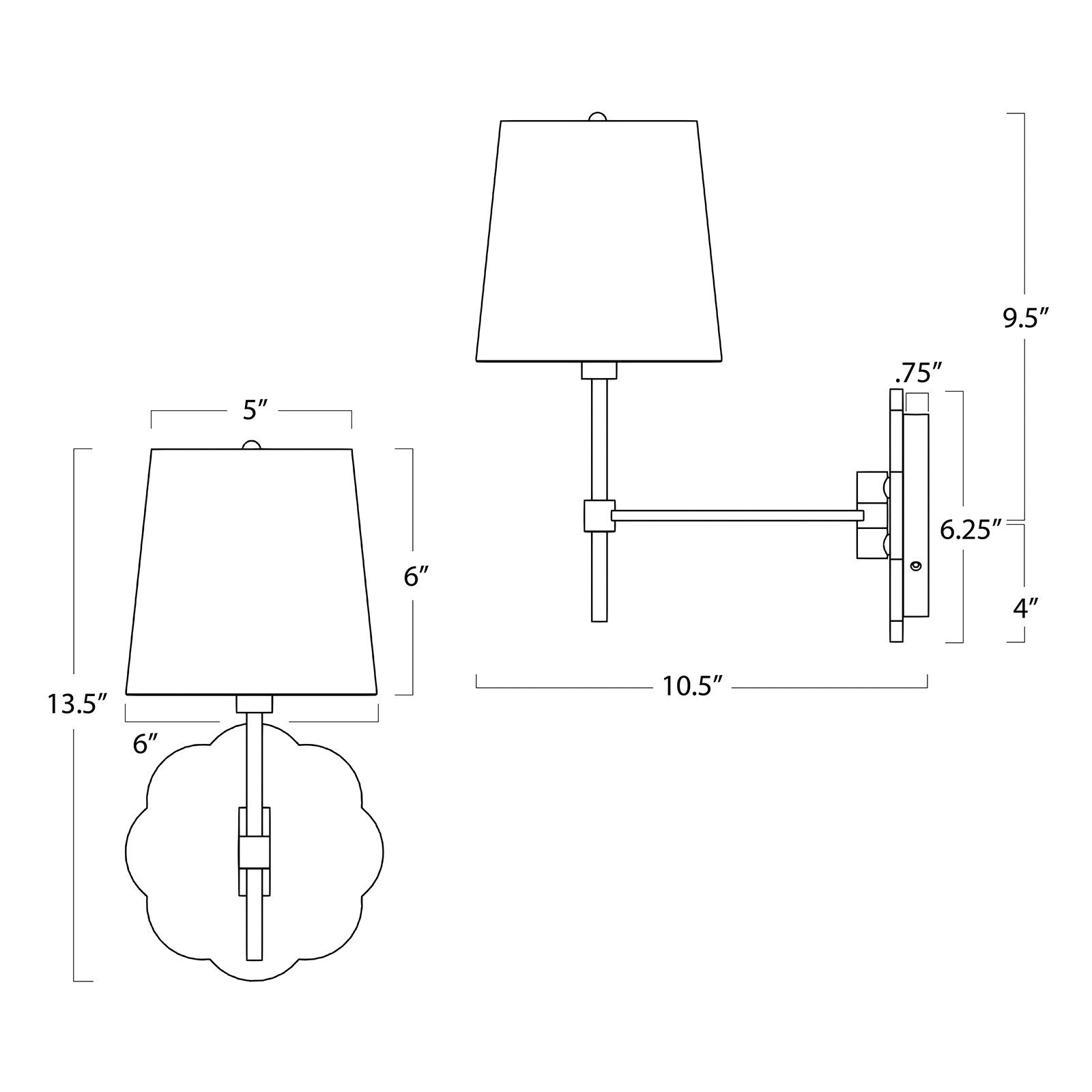 Mia Swing Arm Sconce