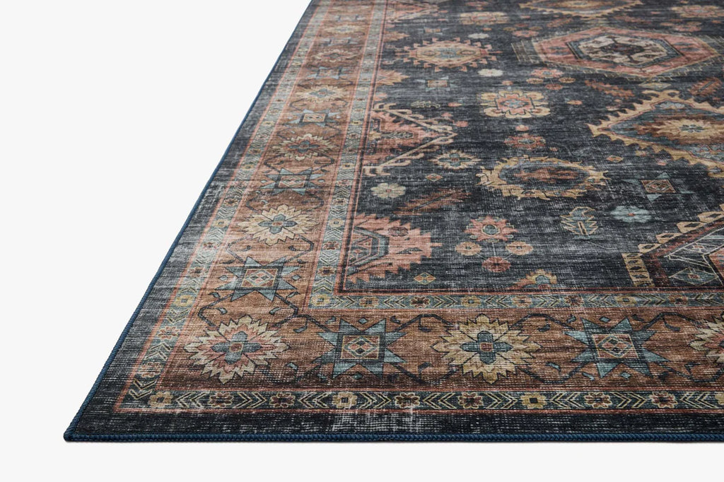 Anniston Rug Denim / Sunset, Machine Washable