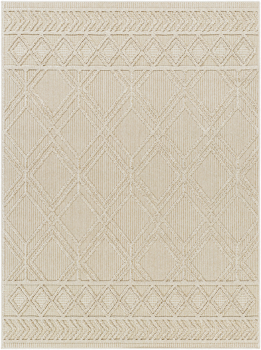 Rockport Ivory / Tan Rug