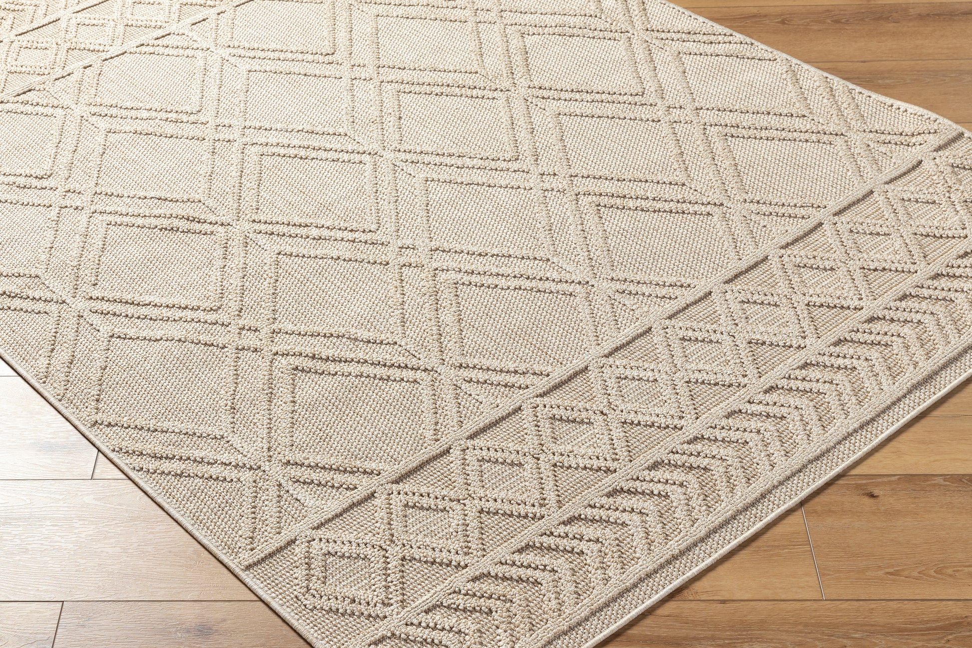 Rockport Ivory / Tan Rug