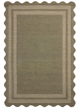 Chris Loves Julia x Loloi, Scottie  Olive / Pebble Rug