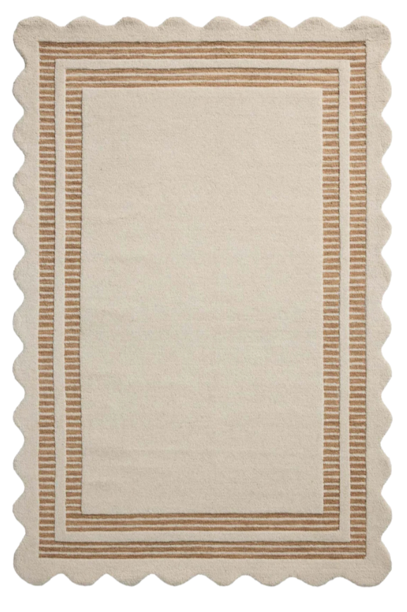 Chris Loves Julia x Loloi, Scottie Ivory / Rust Rug
