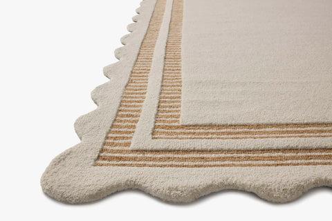 Chris Loves Julia x Loloi, Scottie Ivory / Rust Rug